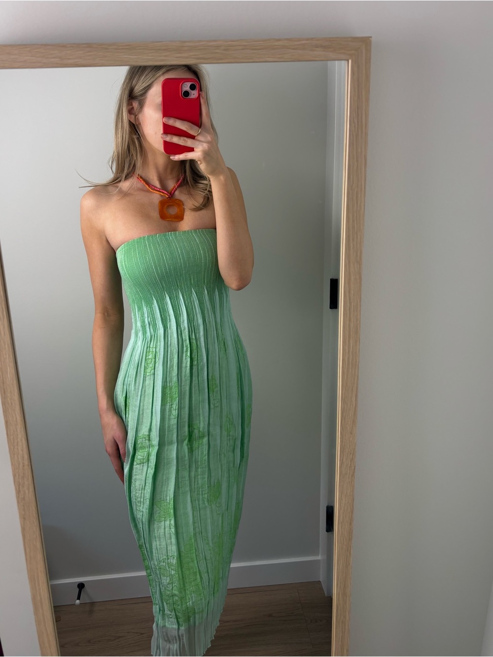 Vintage strapless summer dress